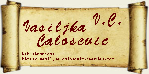 Vasiljka Čalošević vizit kartica